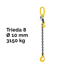 Jedno záves reťazový, oko-hák, skracovač, nosnosť 3150 kg, G8-10, Certifikát, ČŽ